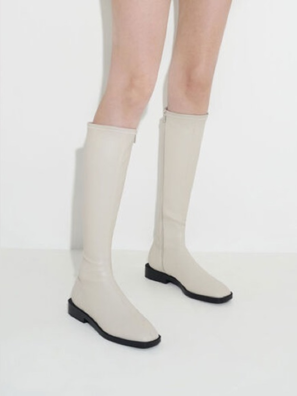 Charles & Keith soft knee high boots  (new)  size 38